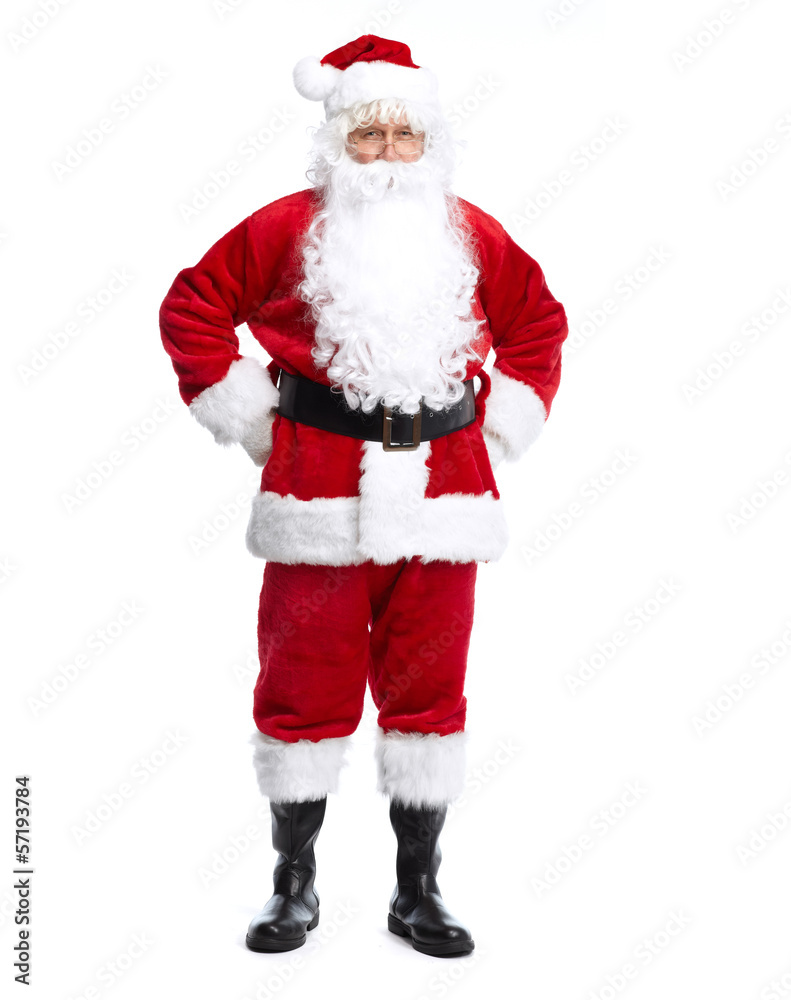 Santa Claus isolated on white. Santa Claus isolated on white.