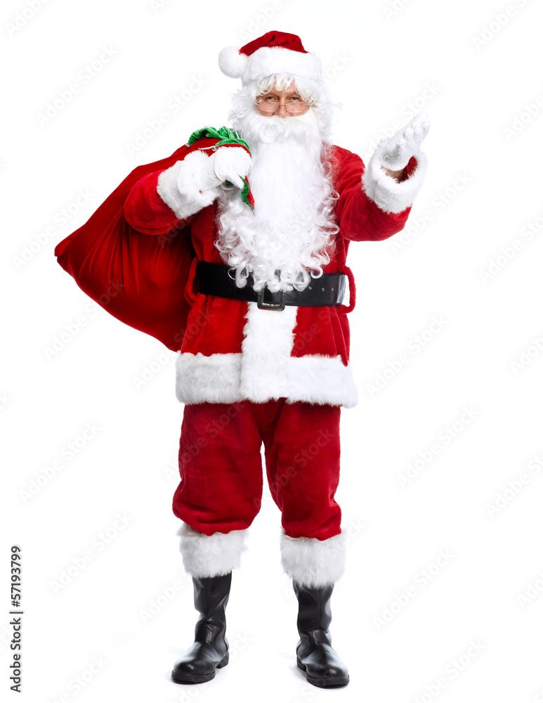 Santa Claus isolated on white. Santa Claus isolated on white.