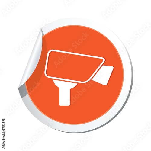 Surveillance camera icon. Vector illustration
