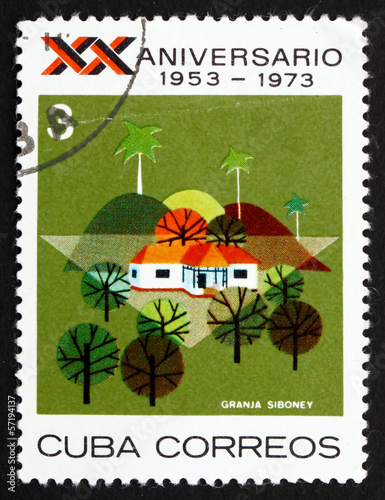 Postage stamp Cuba 1973 Siboney Farm, Santiago de Cuba
