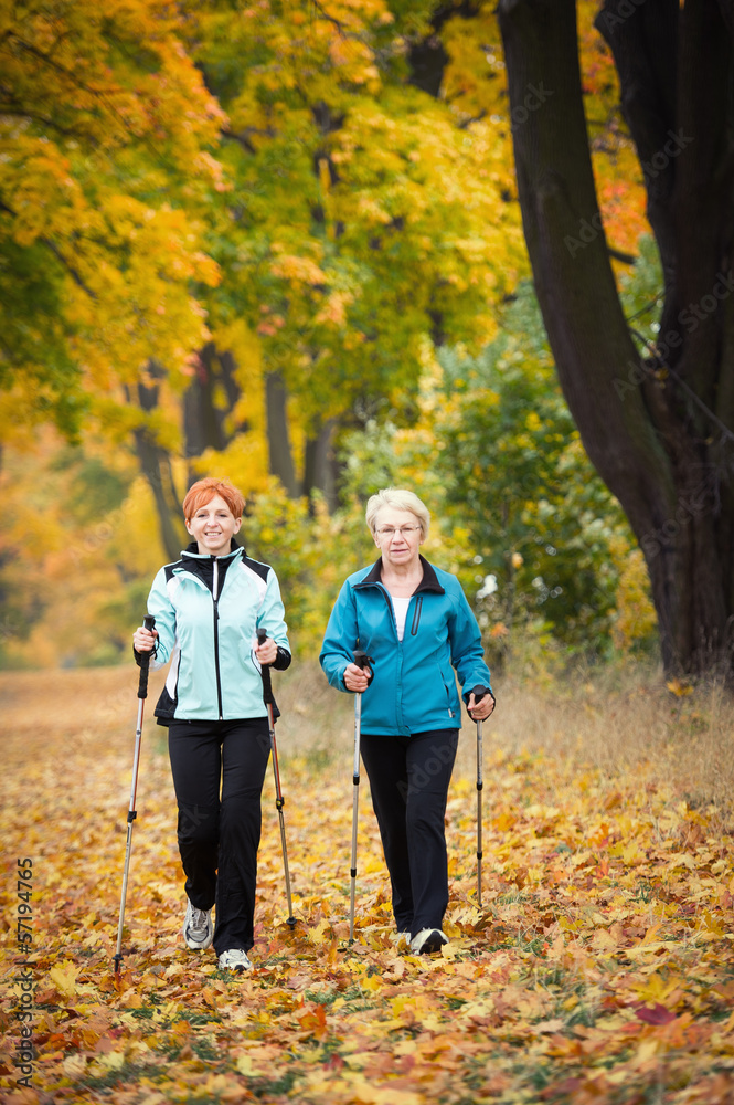 Fototapeta premium Nordic walking