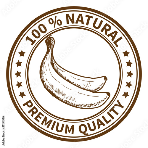 Stamp with the banana