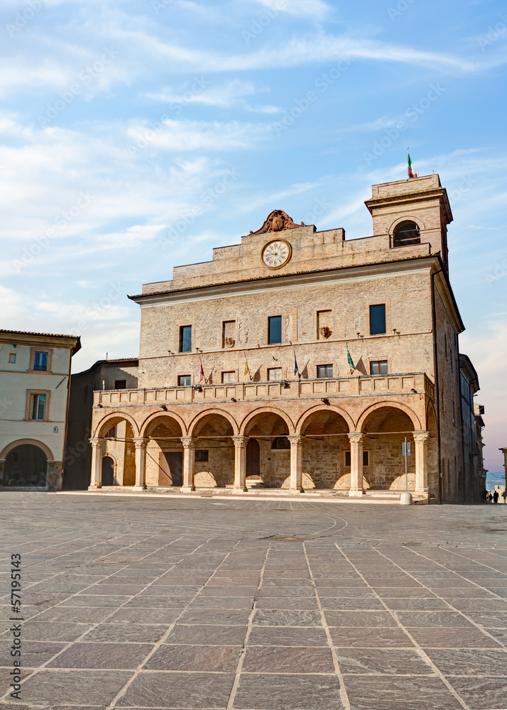 Town Hall in Montefalco, Umbria, Italy