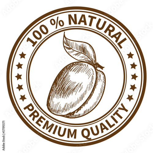 Stamp with the plum