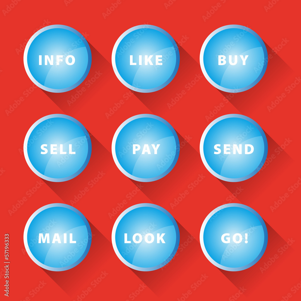 Blue buttons Blue buttons