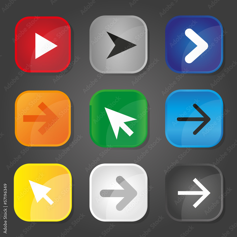 Web buttons arrows Web buttons arrows