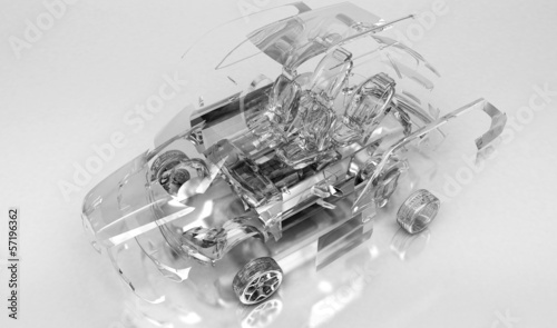 Fotografia Auto Trasparente, Componenti, progetto 3d, tuning