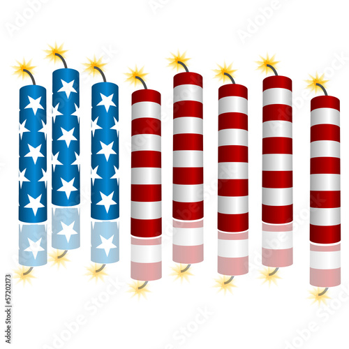 3d Flag Firecrackers