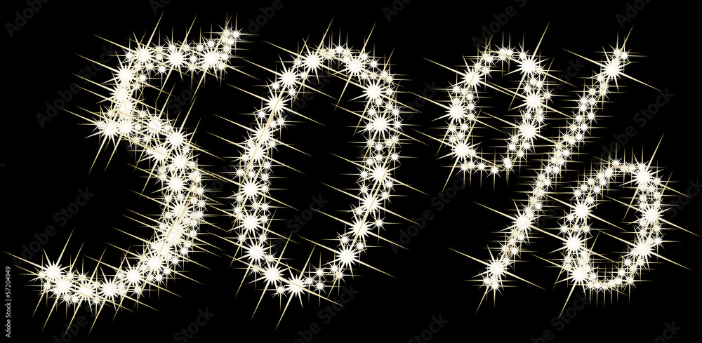 Percent Icon From Stars On Black Background. Vector Percent Icon From Stars On Black Background. Vector