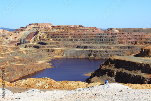 Obraz na płótnie Corta Atalaya, the largest open pit mine in Europe w salonie