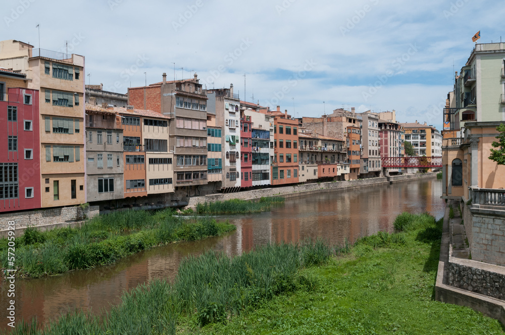 Fluss Onyar in Girona