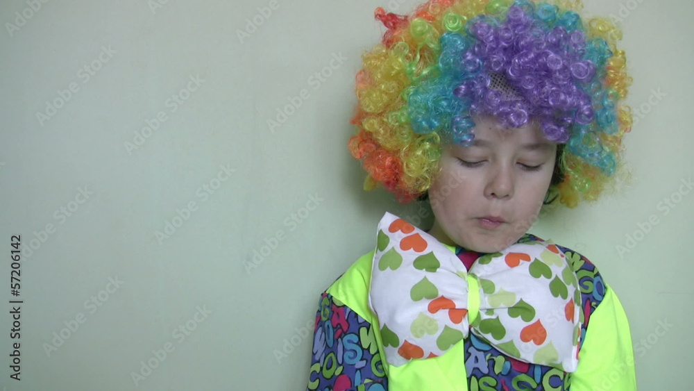 little clown eating jellybean little clown eating jellybean