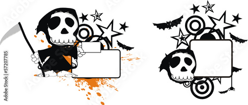 halloween dead cartoon copyspace