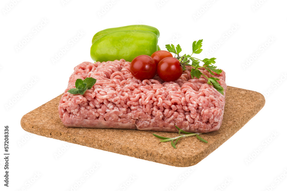 Stuffed raw meat