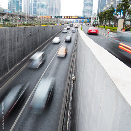 traffic on a highway