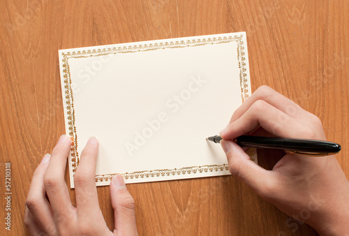blank greeting card
