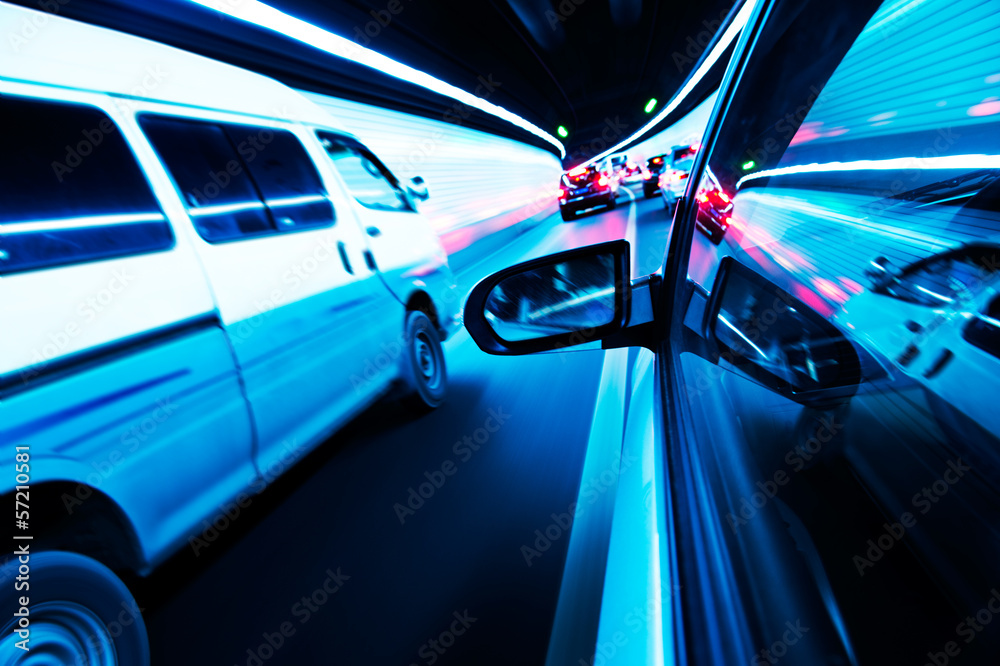 high-speed car