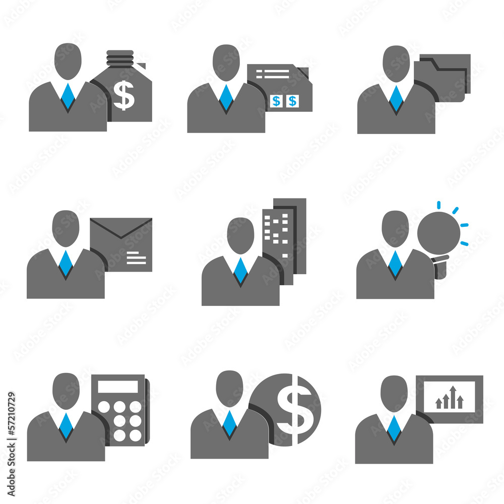 business people icons, profile business people icons, profile
