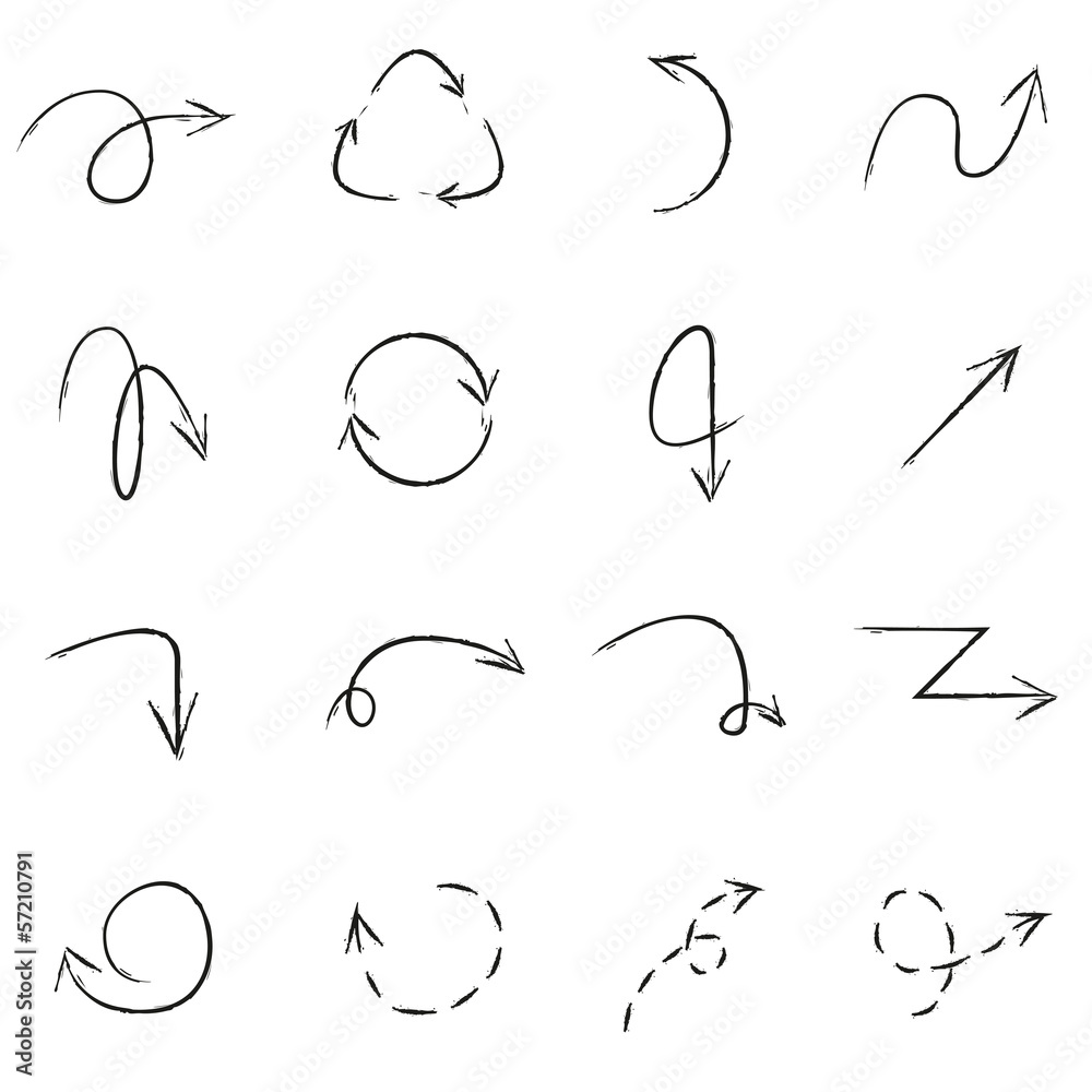 sketched arrow set