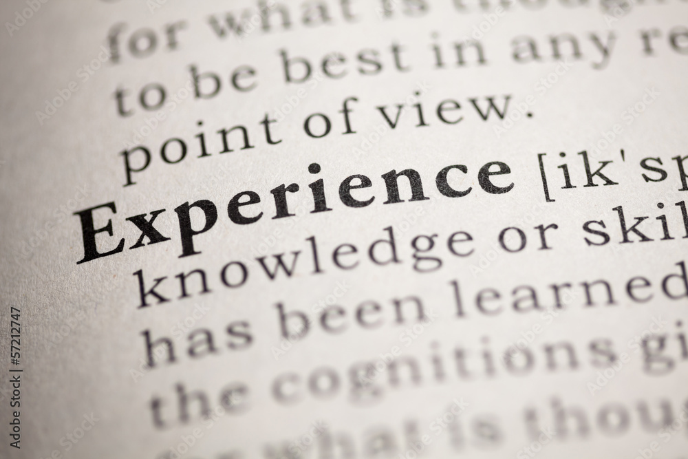 Obraz premium Experience