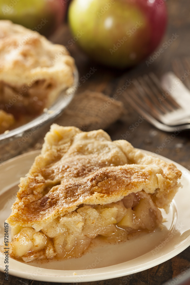 Homemade Organic Apple Pie Dessert Homemade Organic Apple Pie Dessert