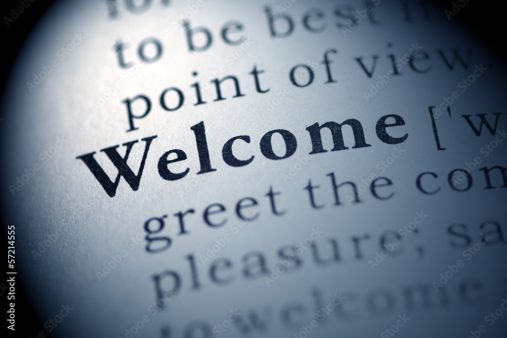 Obraz premium Welcome