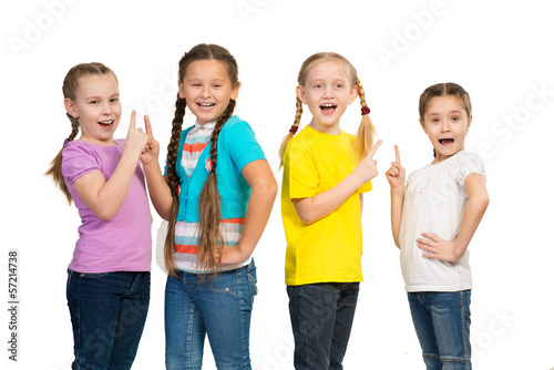 small group of girls