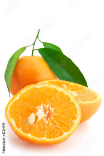 Fototapeta Naklejka Na Ścianę i Meble -  Fresh tangerines