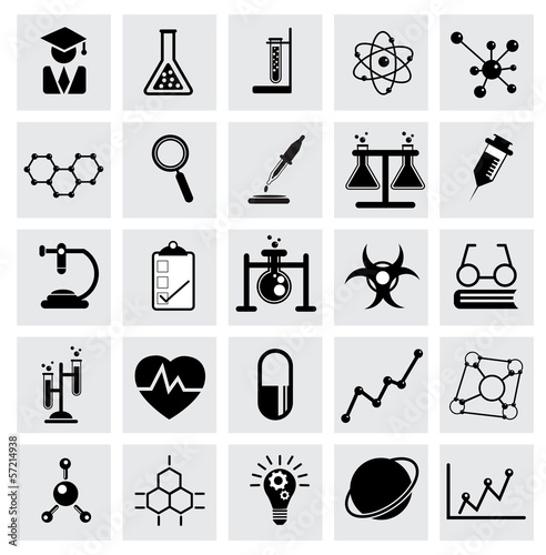 Chemistry and science vector icon