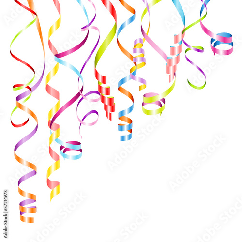 Party Background Streamers Color Mix
