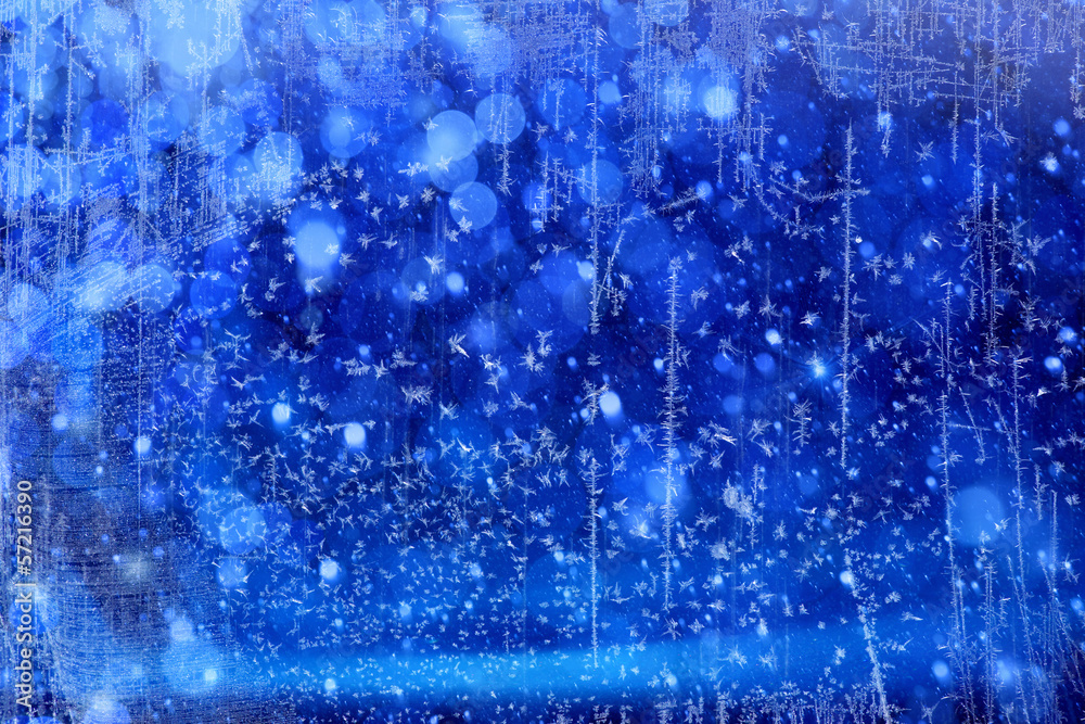 Art Christmas Lights on blue background Art Christmas Lights on blue background