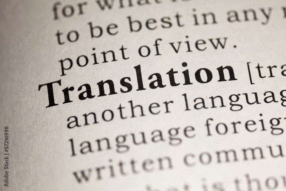 Fototapeta premium Translation