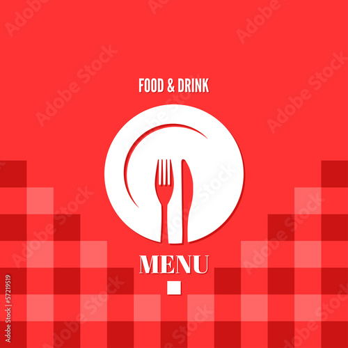 menu design food drink dishes concept