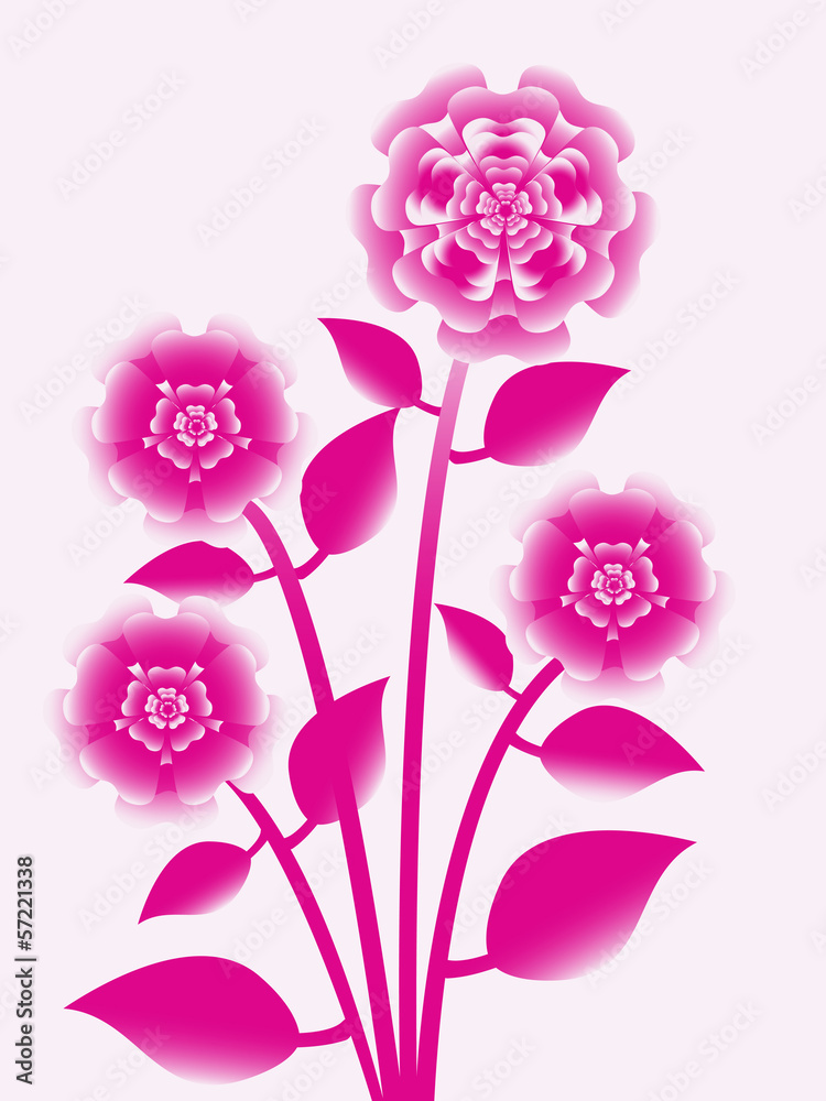 Abstract flower vector illustration