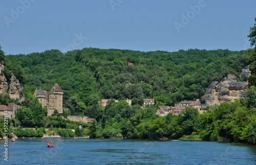 France, the picturesque village of La Roque Gageac in Dordogne photo