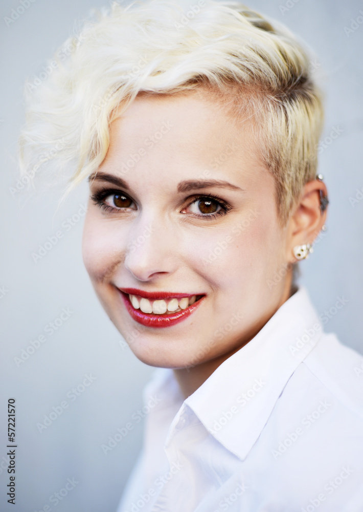 Smiling blond Woman Smiling blond Woman