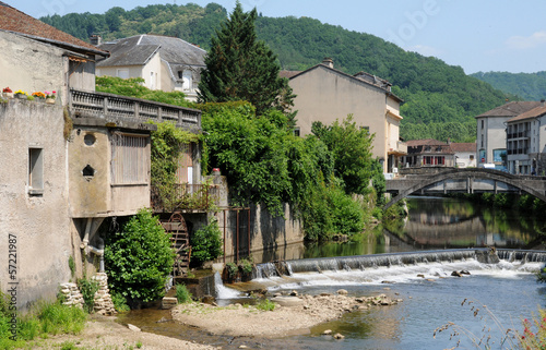 France, picturesque city of Saint Cere in Lot photo