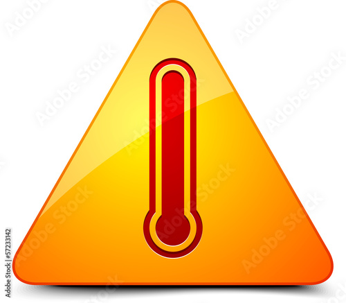 Danger Hot temperature sign