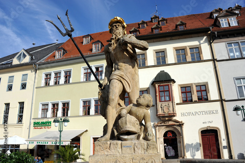 Neptunbrunnen, Neptun, Thüringen, Marktbrunnen, Weimar