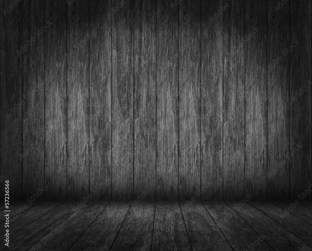 Scarry concept background. Empty dark wooden room. may use as gr Scarry concept background. Empty dark wooden room. may use as gr