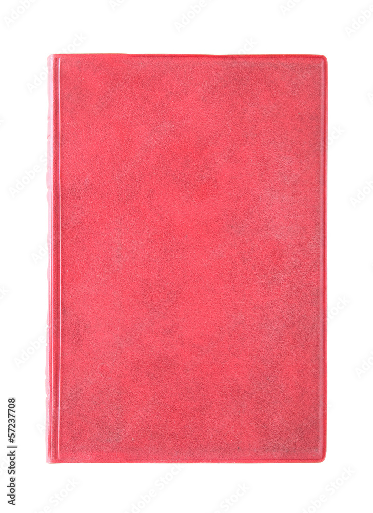 Old red cover book isolated over white background Old red cover book isolated over white background