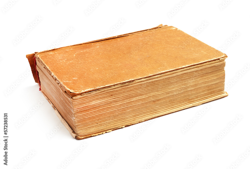 old book isolated on white background