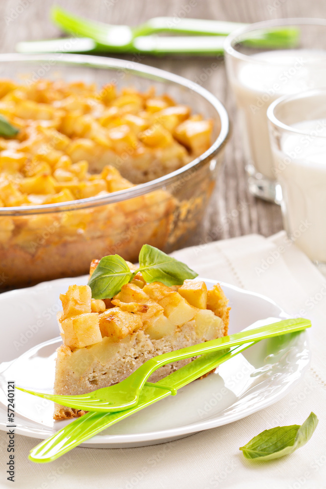 Savoury cake with potatoes Savoury cake with potatoes