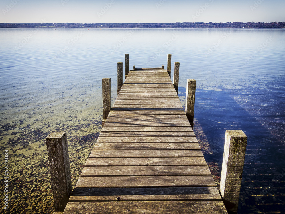 Fototapeta premium drewniany pomost