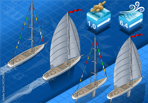 Isometric Sailships in Navigation