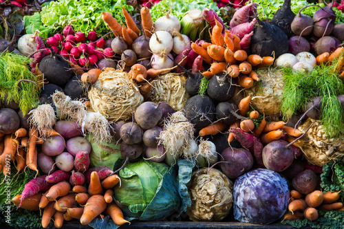 Selection of vegetables from a farmer's market photo