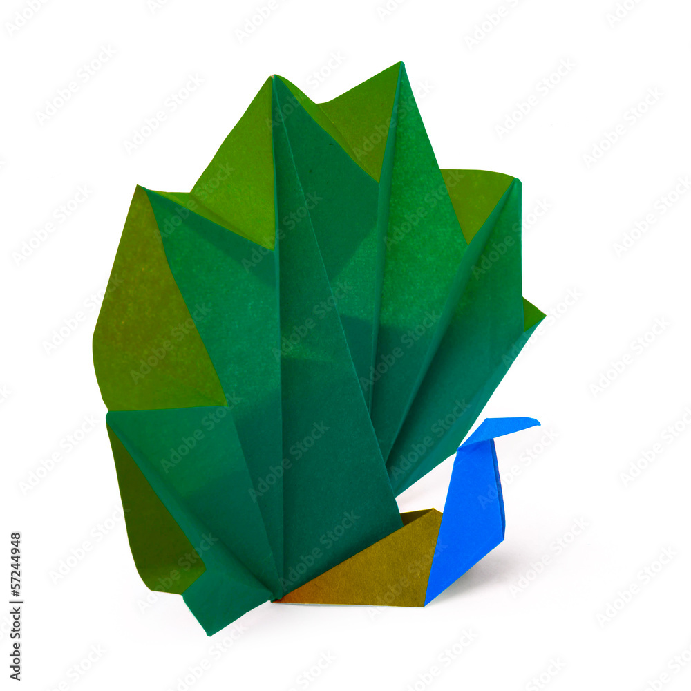 Obraz premium Paper peacock