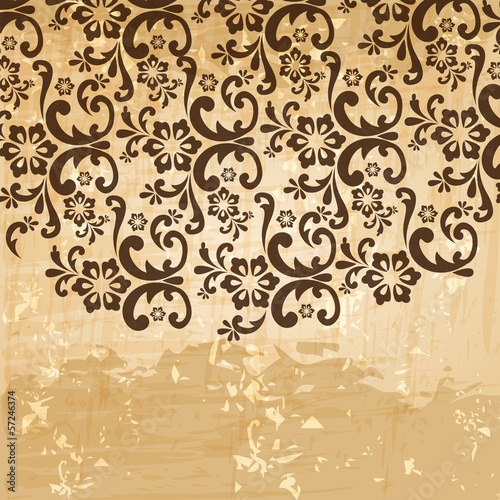 Vintage floral background