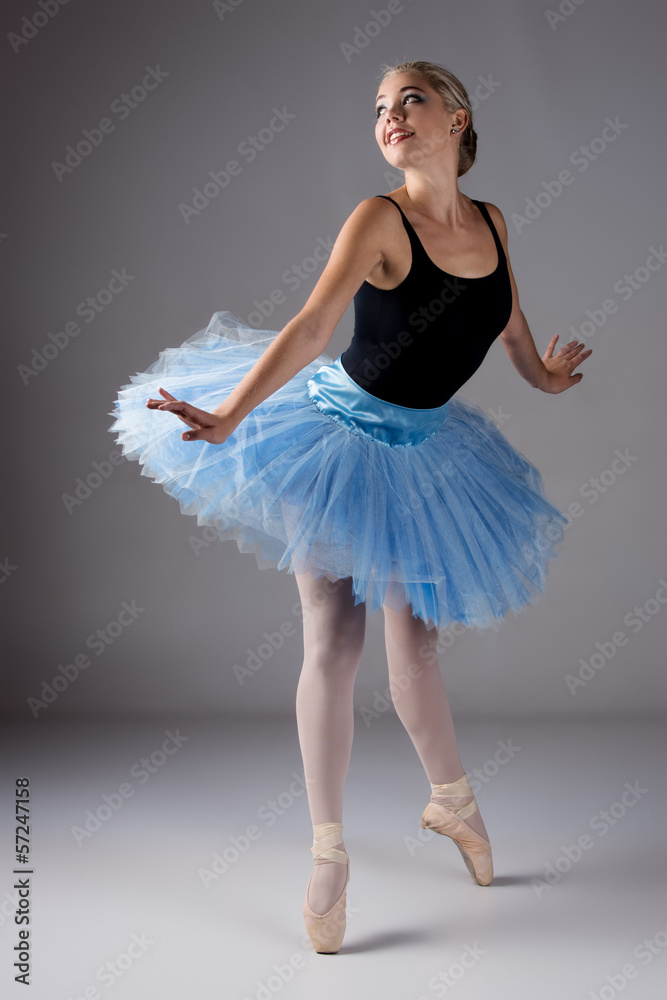 Naklejka premium Female ballet dancer