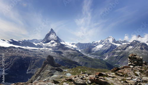 Beautiful mountain Matterhorn , Swiss Alps